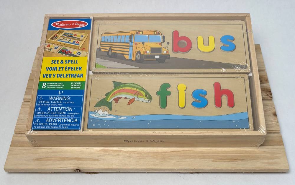 
Mellisa & Doug Wooden Spelling Puzzle New