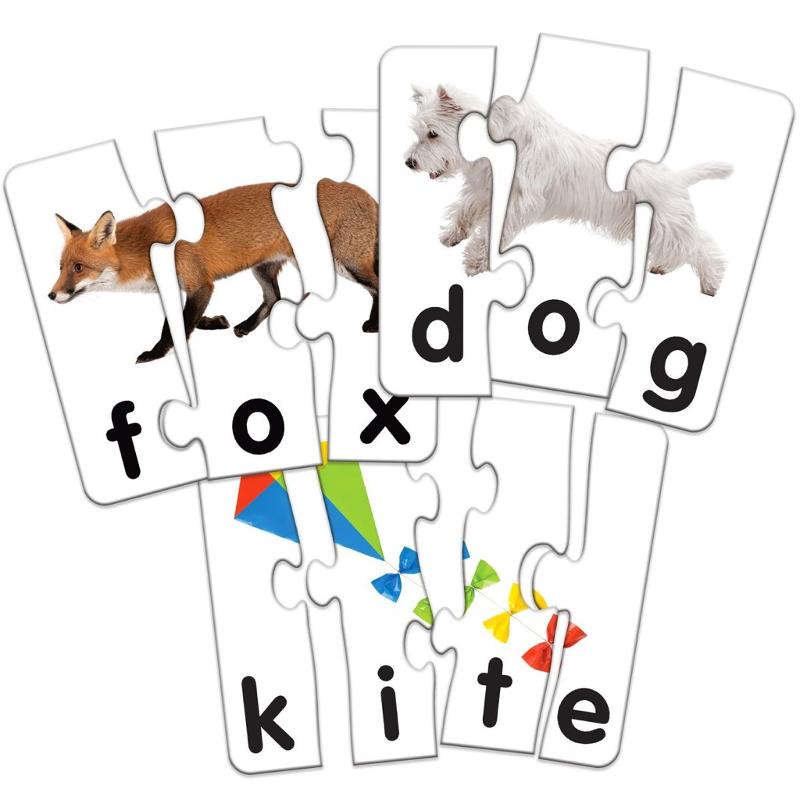 
3 or 4 piece word puzzles